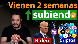 🟢BITCOIN SUBE y 🔴BIDEN ATACA; 2 SEMANAS al ALZA