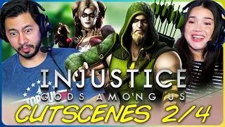 INJUSTICE: GODS AMONG US CUTSCENES (Part 2) REACTION!