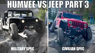 HUMVEE vs Jeep Offroad Part 3 - Trails are getting harder!