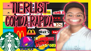 TOP LA TIER LIST DE COMIDA BASURA DEFINITIVA