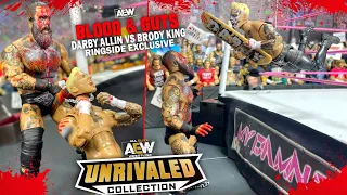 AEW UNRIVALED BLOOD & GUTS DARBY ALLIN & BRODY KING FIGURE REVIEW!