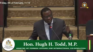 Budget 2022 debate presentation by Minister of Foreign Affairs & International Cooperation Hugh Todd