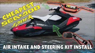 Seadoo Spark WORX Steering Kit & Air Intake Install - Part 4