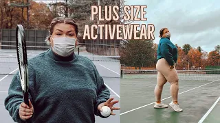 playing tennis + fabletics plus size try on haul