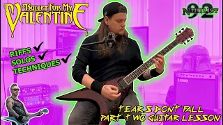 Bullet For My Valentine - Tears Dont Fall Part 2 (Guitar Lesson And Full Song Breakdown)