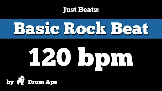 120 bpm Basic Rock Drum Beat *Backing Track*