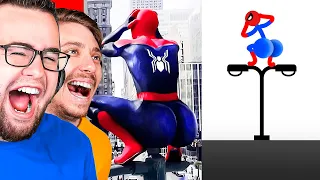 My Friend Reacts To SPIDERMAN Memes