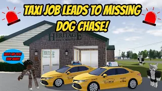 Greenville, Wisc Roblox l City Taxi Service Leads to DOG CHASE Roleplay