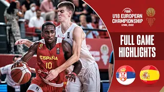 Serbia - Spain | Basketball Highlights - Semi-Finals | #FIBAU18Europe Men