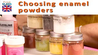 Choosing enamel powders