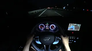 Hyundai Veloster N 8DCT POV night drive