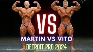 Martin Fitzwater vs Good Vito | Top 2? | Detroit Pro 2024 #DetroitPro #mrolympia2024 #ifbbpro