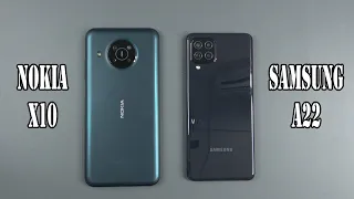 Nokia X10 vs Samsung Galaxy A22 | SpeedTest and Camera comparison