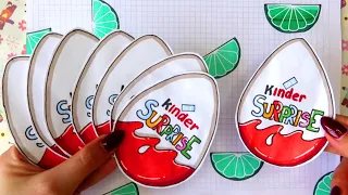 KINDER SURPRISE 💸 Paper DİY 💸 Asmr 킨더 서프라이즈