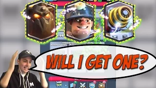 Clash Royale - Will I get a Legendary Card??? - Super Magical  - Gem Chest Opening for 100k Subs!