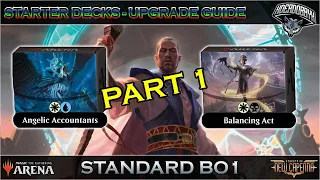 STARTER DECKS 2022 UPGRADES PART 1: ANGELIC ACCOUNTANTS / BALANCING ACT | MTG ARENA