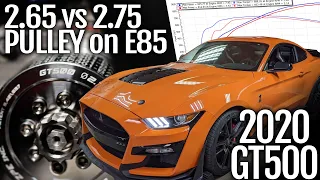 2020 GT500 Pulley Comparison - 2.65 vs 2.75 on E85