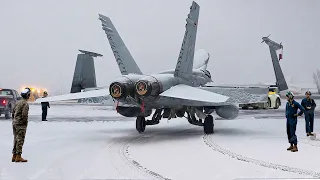 Inside Finland's Coldest Base Towing Frozen US Fighter Jet