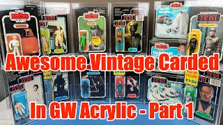 Displaying More Vintage Star Wars Figures - In GW Acrylic Cases - Part 1!