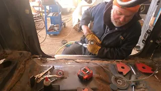 We Need A Truck...So We'll Build One.1980's Bull Nose Ford F150 Floor Repair. Off Grid Homesteading