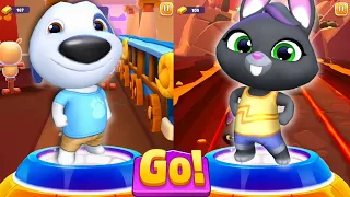 Talking Tom Gold Run 2 & Talking Tom Time Rush Funny Fails - Hank vs Becca Gameplay