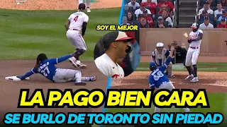 TORONTO ABUSO DE CARLOS CORREA SIN PIEDAD JUGADA CON VLADIMIR GUERRERO JR INCREIBLE 😮