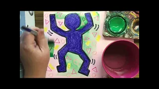 Keith Haring Dancers - 3rd Grade Art