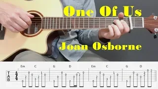 One Of Us - Joan Osborne - Fingerstyle guitar with tabs