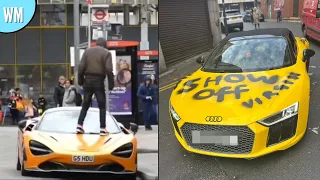 Angry People Vs Expensive Supercars