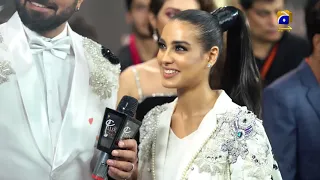 Lux Style Awards 2019-Red Carpet-Yasir Hussain and Iqra Aziz