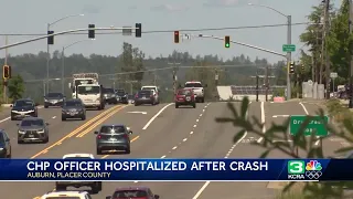 Placer County crash leaves CHP motorcyclist seriously injured