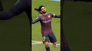 Messi in fifa 19 vs fifa 22 #viral #football #fifa23 #messi #fifa19