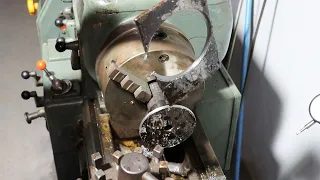 Sharing Good IDEA - Circle Cutting Plate Steel By Lathe Machine Full Videos