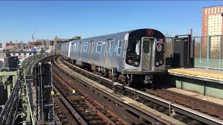 R160 Alstom (F) and Siemens (Q) train action at West 8 St - NY Aquarium