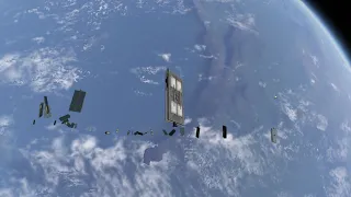 Starlink deployment KSP simulation