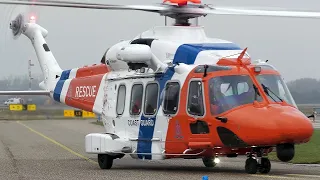 [4K] BRAND NEW Coast Guard AW189; RNLAF NH90 - Helicopter spotting at De Kooy