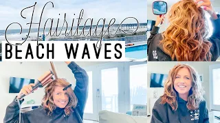 EASIEST beach waves hair tutorial | Hairitage DEEP WAVER REVIEW & HOW TO TIPS | Catch the Wave