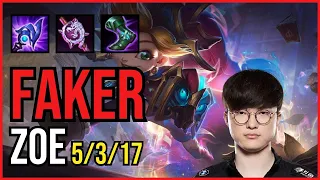 FAKER - ZOE vs. YONE Mid | KR MASTER | PATCH 11.1