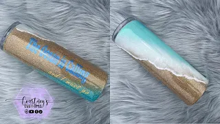 Beach Wave Tumbler Tutorial