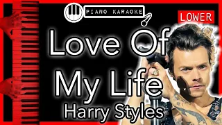 Love Of My Life (LOWER -3) - Harry Styles - Piano Karaoke Instrumental
