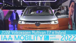 2022 Volkswagen Multivan T7 eHybrid Interior and Exterior Walkaround IAA 2021 Munich