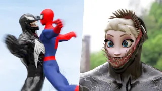 Dame Tu Cosita's HUNGER & VENOM (Compilation #89) VENOM Toy Vs Giant DAME Vs Frozen