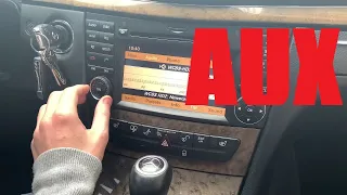 КАК ВКЛЮЧИТЬ AUX на Mercedes w211 /HOW TO TURN ON THE AUX  Mercedes w211