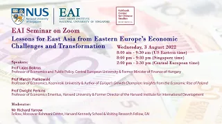 Lessons for East Asia from Eastern Europe’s Economic Challenges and Transformation