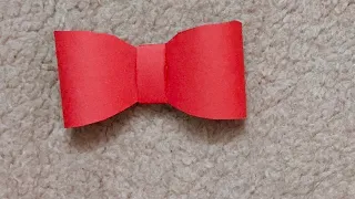 DIY -how to make paper bow 🎀/easy origami paper craft #shorts #youtubeshorts