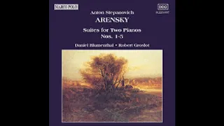 Anton Arensky : Suite No. 1 for two pianos Op. 15 (1880s)