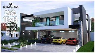 House Design | Modern House Design | 15x18m 2 Storey | 4 Bedrooms