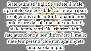 La virtù della temperanza