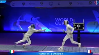 Highlights of Final Match between Valerio Cuomo (Italy) v Romain Cannone (France) | Fencing WC Sochi