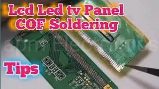 #How to #solding #Panel  #COF on #Source Pcb #Tips